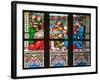 Prague, St. Vitus Cathedral, Stained Glass Window, Woman washes Jesus' Feet-Samuel Magal-Framed Photographic Print