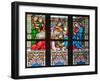 Prague, St. Vitus Cathedral, Stained Glass Window, Woman washes Jesus' Feet-Samuel Magal-Framed Photographic Print