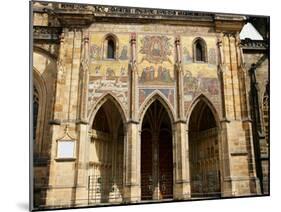 Prague. St. Vitus Cathedral. the Golden Gate. Mosaic of the Last Judgement (1372)-Nicoletto Semitecolo-Mounted Photographic Print