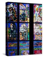 Prague, St. Vitus Cathedral, Thunov Chapel, Stained Glass Window, Psalm 126:5, Central Left Section-Samuel Magal-Stretched Canvas