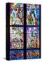 Prague, St. Vitus Cathedral, Thunov Chapel, Stained Glass Window, Psalm 126:5, Central Section-Samuel Magal-Stretched Canvas