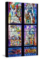 Prague, St. Vitus Cathedral, Thunov Chapel, Stained Glass Window, Psalm 126:5, Central Section-Samuel Magal-Stretched Canvas