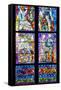 Prague, St. Vitus Cathedral, Thunov Chapel, Stained Glass Window, Psalm 126:5, Central Section-Samuel Magal-Framed Stretched Canvas