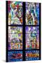 Prague, St. Vitus Cathedral, Thunov Chapel, Stained Glass Window, Psalm 126:5, Central Section-Samuel Magal-Mounted Photographic Print