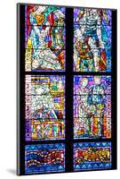 Prague, St. Vitus Cathedral, Thunov Chapel, Stained Glass Window, Psalm 126:5, Central Section-Samuel Magal-Mounted Photographic Print