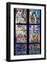 Prague, St. Vitus Cathedral, Thunov Chapel, Stained Glass Window, Psalm 126:5, Central Section-Samuel Magal-Framed Photographic Print