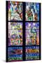 Prague, St. Vitus Cathedral, Thunov Chapel, Stained Glass Window, Psalm 126:5, Central Section-Samuel Magal-Mounted Photographic Print