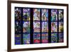 Prague, St. Vitus Cathedral, Thunov Chapel, Stained Glass Window, Psalm 126:5, Lower Tiers-Samuel Magal-Framed Photographic Print