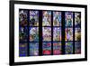 Prague, St. Vitus Cathedral, Thunov Chapel, Stained Glass Window, Psalm 126:5, Lower Tiers-Samuel Magal-Framed Photographic Print