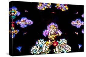 Prague, St. Vitus Cathedral, Thunov Chapel, Stained Glass Window, Psalm 126:5-Samuel Magal-Stretched Canvas