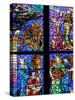 Prague, St. Vitus Cathedral, Thunov Chapel, Stained Glass Window, Psalms, Psalm 126:5-Samuel Magal-Stretched Canvas