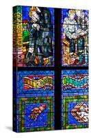 Prague, St. Vitus Cathedral, Thunov Chapel, Stained Glass Window, Psalms, Psalm 126:5-Samuel Magal-Stretched Canvas