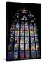 Prague, St. Vitus Cathedral, Thunov Chapel, Stained Glass Window, Psalms, Psalm 126:5-Samuel Magal-Stretched Canvas