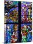 Prague, St. Vitus Cathedral, Thunov Chapel, Stained Glass Window, Psalms, Psalm 126:5-Samuel Magal-Mounted Photographic Print