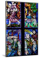Prague, St. Vitus Cathedral, Thunov Chapel, Stained Glass Window, Psalms, Psalm 126:5-Samuel Magal-Mounted Photographic Print