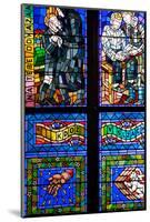 Prague, St. Vitus Cathedral, Thunov Chapel, Stained Glass Window, Psalms, Psalm 126:5-Samuel Magal-Mounted Photographic Print