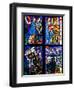 Prague, St. Vitus Cathedral, Thunov Chapel, Stained Glass Window, Psalms, Psalm 126:5-Samuel Magal-Framed Photographic Print