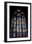 Prague, St. Vitus Cathedral, Thunov Chapel, Stained Glass Window, Psalms, Psalm 126:5-Samuel Magal-Framed Photographic Print