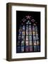 Prague, St. Vitus Cathedral, Thunov Chapel, Stained Glass Window, Psalms, Psalm 126:5-Samuel Magal-Framed Photographic Print