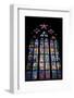 Prague, St. Vitus Cathedral, Thunov Chapel, Stained Glass Window, Psalms, Psalm 126:5-Samuel Magal-Framed Photographic Print