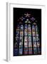 Prague, St. Vitus Cathedral, Thunov Chapel, Stained Glass Window, Psalms, Psalm 126:5-Samuel Magal-Framed Photographic Print