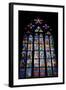 Prague, St. Vitus Cathedral, Thunov Chapel, Stained Glass Window, Psalms, Psalm 126:5-Samuel Magal-Framed Photographic Print