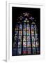 Prague, St. Vitus Cathedral, Thunov Chapel, Stained Glass Window, Psalms, Psalm 126:5-Samuel Magal-Framed Photographic Print