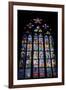 Prague, St. Vitus Cathedral, Thunov Chapel, Stained Glass Window, Psalms, Psalm 126:5-Samuel Magal-Framed Photographic Print