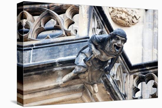 Prague, St. Vitus Cathedral, Western Facade, Smith Gargoyle Waterspout-Samuel Magal-Stretched Canvas