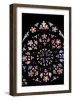 Prague, St. Vitus Cathedral, Western Frontispiece, Rose Window, Creation of the World-Samuel Magal-Framed Photographic Print