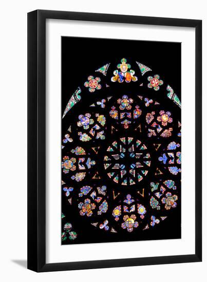 Prague, St. Vitus Cathedral, Western Frontispiece, Rose Window, Creation of the World-Samuel Magal-Framed Photographic Print