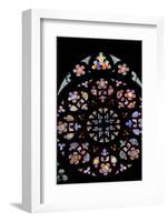 Prague, St. Vitus Cathedral, Western Frontispiece, Rose Window, Creation of the World-Samuel Magal-Framed Photographic Print