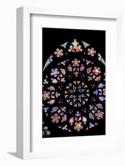 Prague, St. Vitus Cathedral, Western Frontispiece, Rose Window, Creation of the World-Samuel Magal-Framed Photographic Print