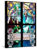 Prague, St. Vitus Cathedral, Window in the New Archbishop Chapel, Mucha Stained Glass Window-Samuel Magal-Stretched Canvas