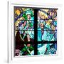 Prague, St. Vitus Cathedral, Window in the New Archbishop Chapel, Mucha Stained Glass Window-Samuel Magal-Framed Photographic Print