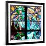 Prague, St. Vitus Cathedral, Window in the New Archbishop Chapel, Mucha Stained Glass Window-Samuel Magal-Framed Photographic Print