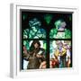 Prague, St. Vitus Cathedral, Window in the New Archbishop Chapel, Mucha Stained Glass Window-Samuel Magal-Framed Photographic Print