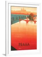 Prague Travel Poster-null-Framed Art Print