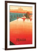 Prague Travel Poster-null-Framed Art Print