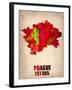 Prague Watercolor Poster-NaxArt-Framed Art Print