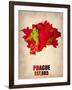 Prague Watercolor Poster-NaxArt-Framed Art Print