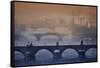 Prague - Winter Mood-Martin Froyda-Framed Stretched Canvas