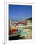 Prahu, Colourful Local Boats, on Sanur Beach, Bali, Indonesia-Robert Harding-Framed Photographic Print