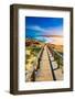 Praia Da Bordeira and Boardwalks Forming Part of the Trail of Tides or Pontal Da Carrapateira Walk-DaLiu-Framed Photographic Print