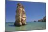 Praia da Dona Ana beach, group of kayaks on a trip to Ponta da Piedade Cape, Lagos, Algarve, Portug-Markus Lange-Mounted Photographic Print