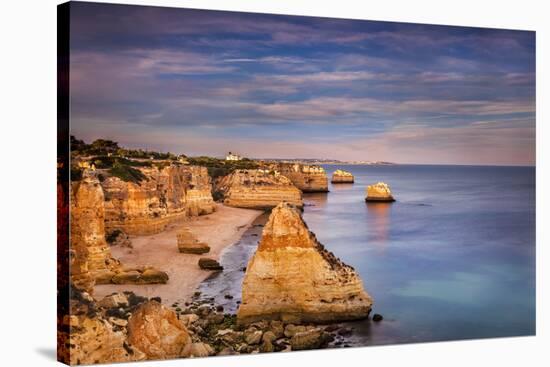 Praia Da Marinha, Algarve, Portugal-Sabine Lubenow-Stretched Canvas