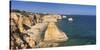 Praia da Marinha beach, Lagoa, Algarve, Portugal, Europe-Markus Lange-Stretched Canvas