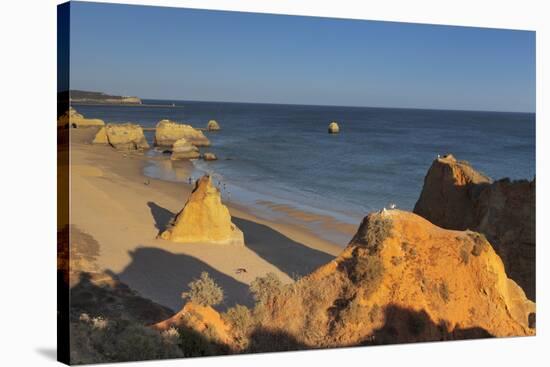 Praia da Rocha beach, Atlantic Ocean, Portimao, Algarve, Portugal, Europe-Markus Lange-Stretched Canvas