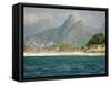 Praia De Diabo, Arpoador Near Copacabana Beach, Brothers Peaks Behind, Rio De Janiero, Brazil-Stuart Westmoreland-Framed Stretched Canvas