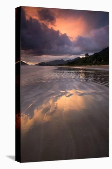 Praia De Lagoinha Beach During Sunset in Ubatuba, Sao Paulo State, Brazil-Alex Saberi-Stretched Canvas